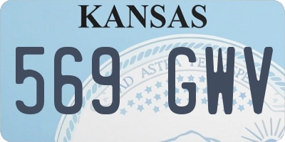 KS license plate 569GWV