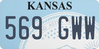 KS license plate 569GWW