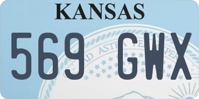 KS license plate 569GWX