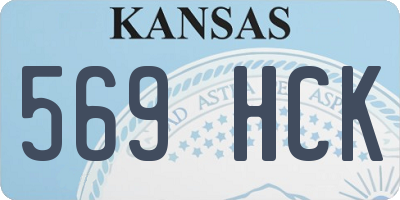 KS license plate 569HCK