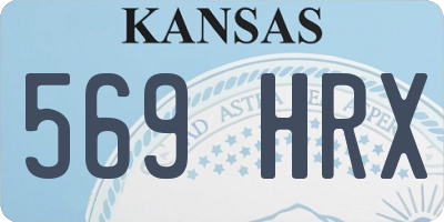 KS license plate 569HRX