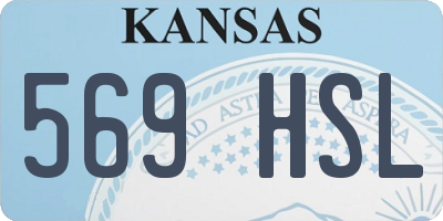 KS license plate 569HSL