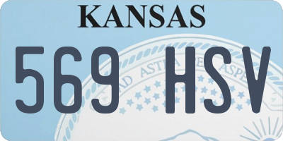 KS license plate 569HSV