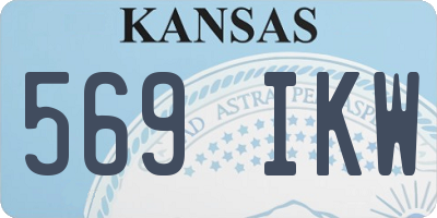 KS license plate 569IKW