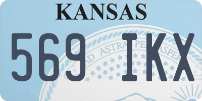 KS license plate 569IKX