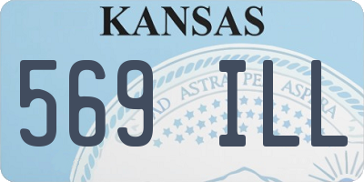 KS license plate 569ILL