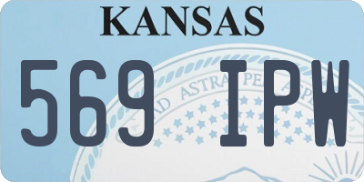KS license plate 569IPW