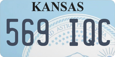KS license plate 569IQC