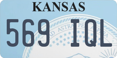KS license plate 569IQL