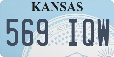KS license plate 569IQW