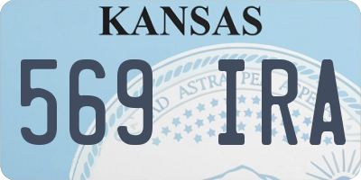 KS license plate 569IRA