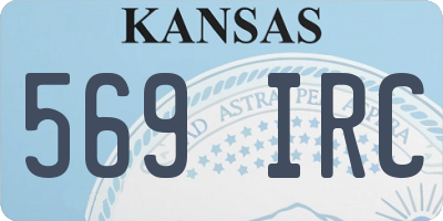 KS license plate 569IRC