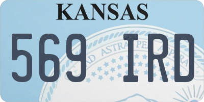 KS license plate 569IRD