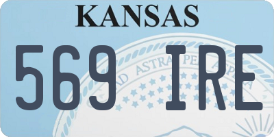 KS license plate 569IRE