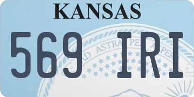 KS license plate 569IRI