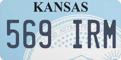 KS license plate 569IRM
