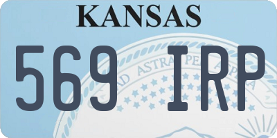 KS license plate 569IRP