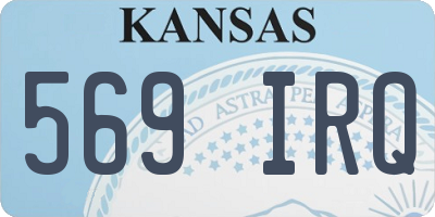 KS license plate 569IRQ