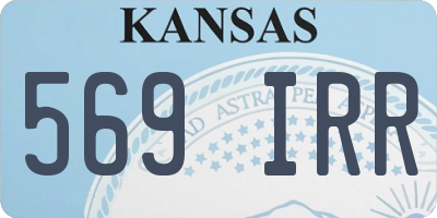 KS license plate 569IRR