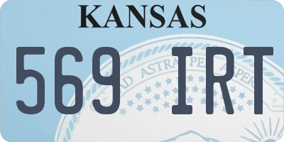 KS license plate 569IRT
