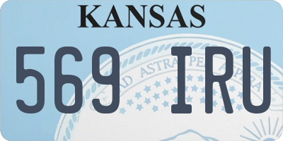 KS license plate 569IRU