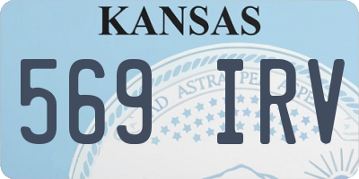 KS license plate 569IRV