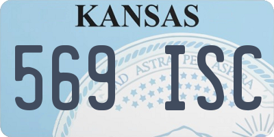 KS license plate 569ISC