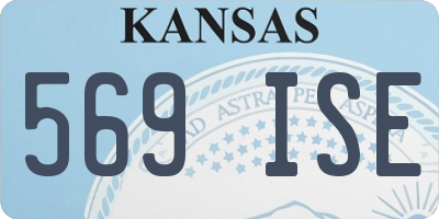 KS license plate 569ISE