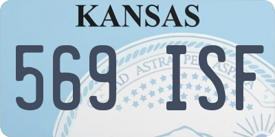 KS license plate 569ISF