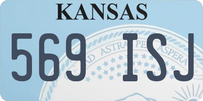 KS license plate 569ISJ