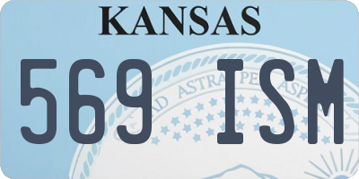 KS license plate 569ISM