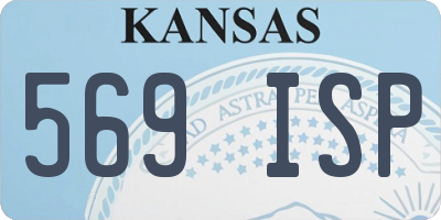 KS license plate 569ISP