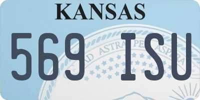 KS license plate 569ISU