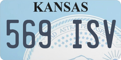 KS license plate 569ISV