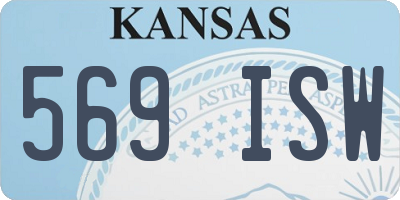 KS license plate 569ISW