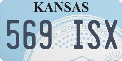 KS license plate 569ISX