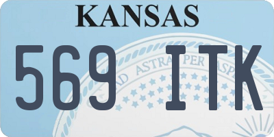 KS license plate 569ITK