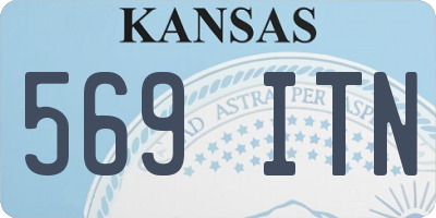 KS license plate 569ITN
