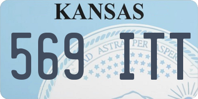 KS license plate 569ITT