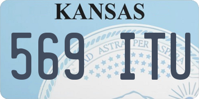 KS license plate 569ITU