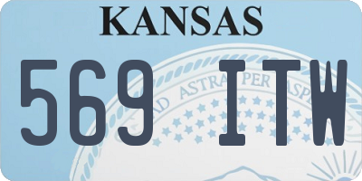 KS license plate 569ITW