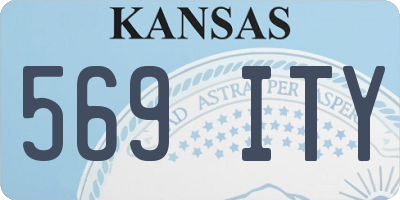 KS license plate 569ITY
