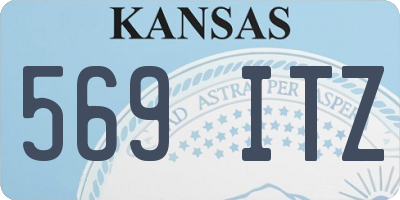 KS license plate 569ITZ