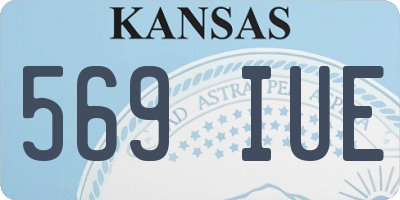 KS license plate 569IUE