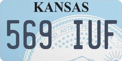 KS license plate 569IUF
