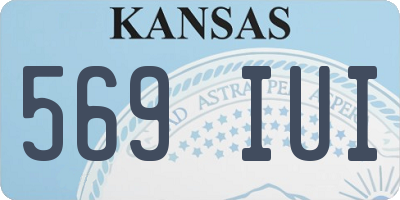 KS license plate 569IUI