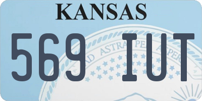 KS license plate 569IUT