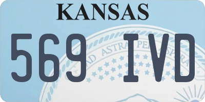 KS license plate 569IVD