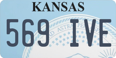 KS license plate 569IVE