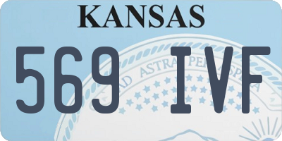 KS license plate 569IVF